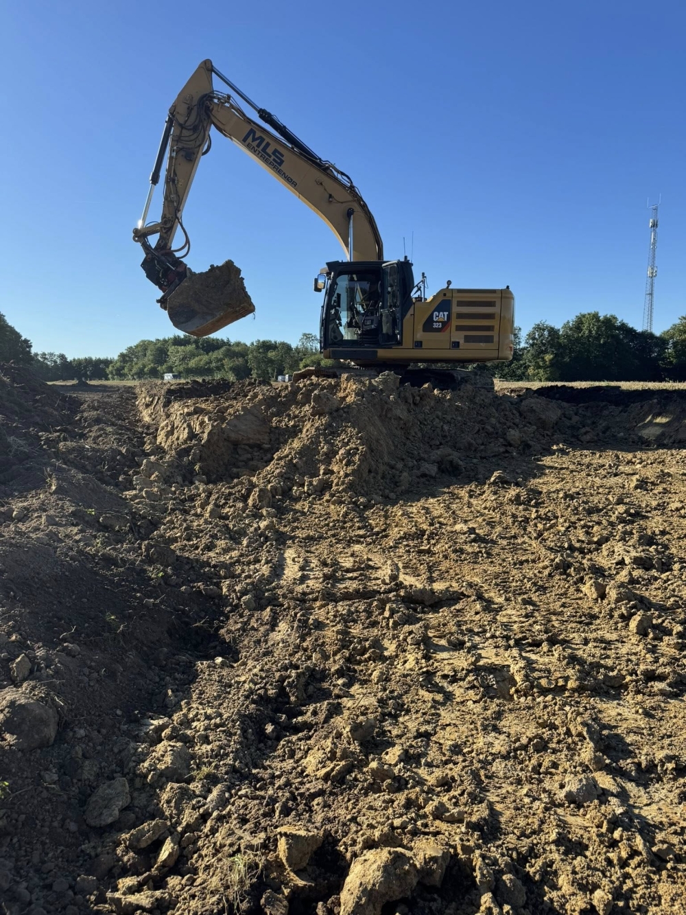 Entreprenør i Sønderborg under igangværende projekt